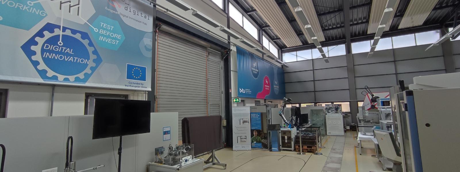 Ansicht edih prodigital Modellhalle in Cottbus
