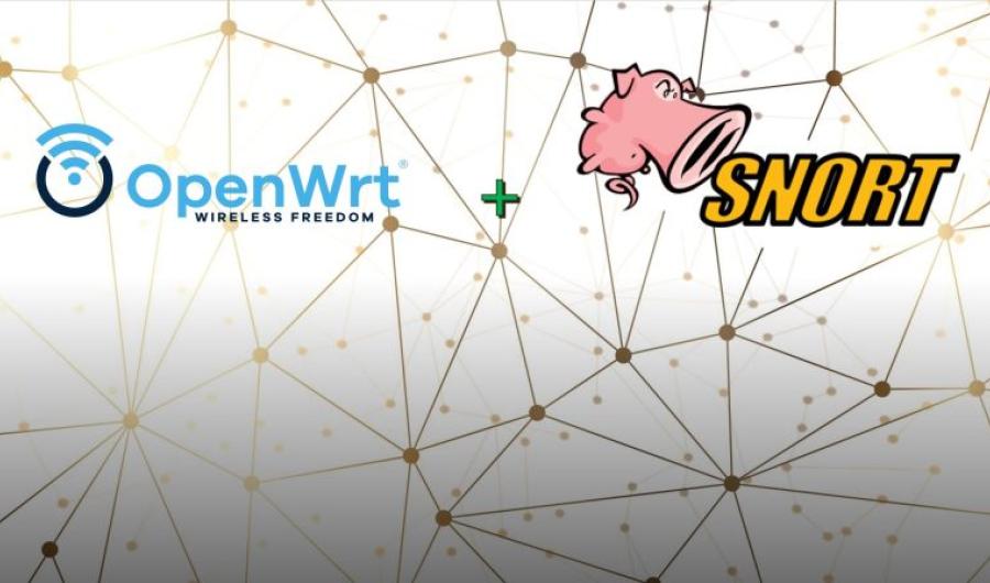 ViNN:Lab Plakat mit Logo von OpenWRT und Snort