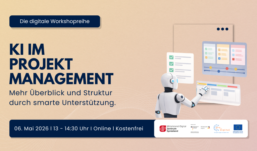 Flyer zur Veranstaltung - KI im Projektmanagement