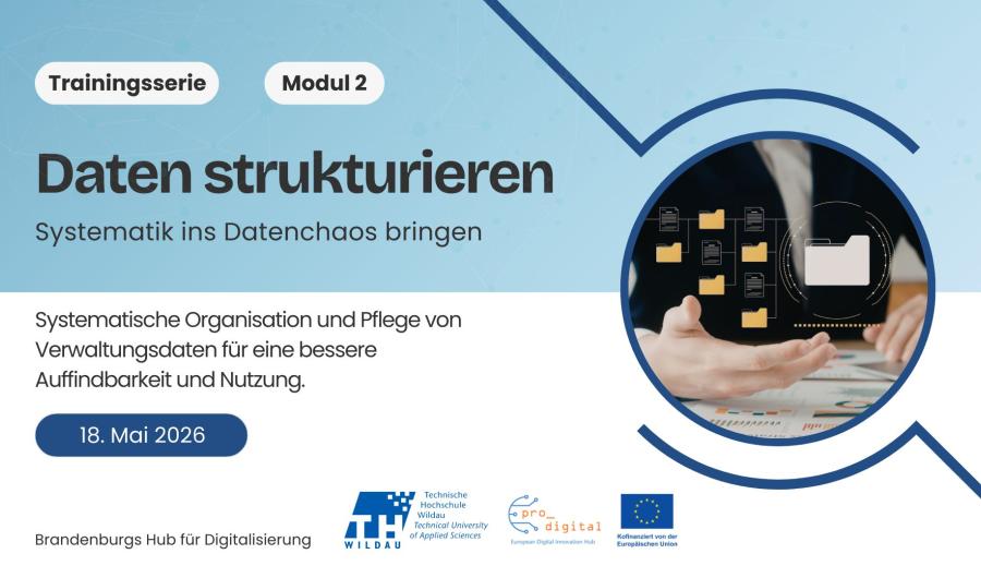 Flyer zur Veranstaltung Datenmanagement für die Verwaltung