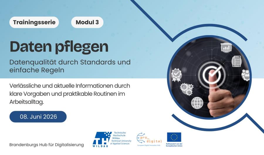 Flyer zur Veranstaltung Datenmanagement für die Verwaltung