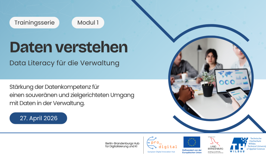 Flyer zur Veranstaltung Datenmanagement für die Verwaltung
