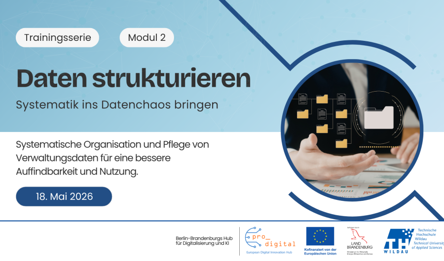 Flyer zur Veranstaltung Datenmanagement für die Verwaltung