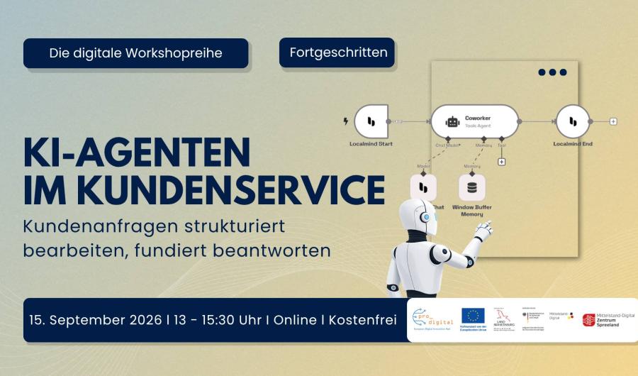 Flyer zur Veranstaltung - KI-Agenten im Kundenservice