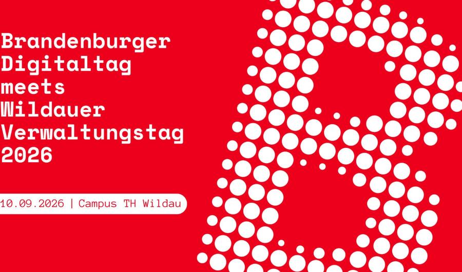 Plakat zur Veranstaltung - Brandenburger Digitaltag meets Wildauer Verwaltungstag