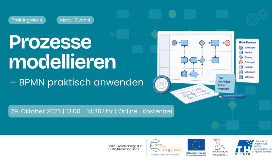 Flyer zur Veranstaltung - Prozesse modellieren - BPMN praktisch anwenden