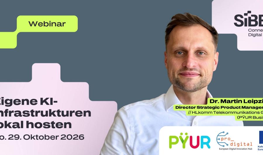 Flyer zur Veranstaltung Eigene KI-Infrastrukturen lokal hosten