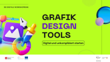 Plakat zur Ankündigung einer Veranstaltung zum Thema DIY Grafikdesign