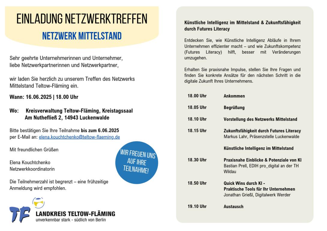 Flyer zur Veranstaltung