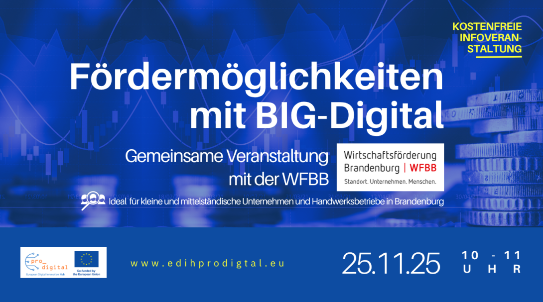 Flyer Fördermöglichkeiten mit BIG-Digital mit der WFBB