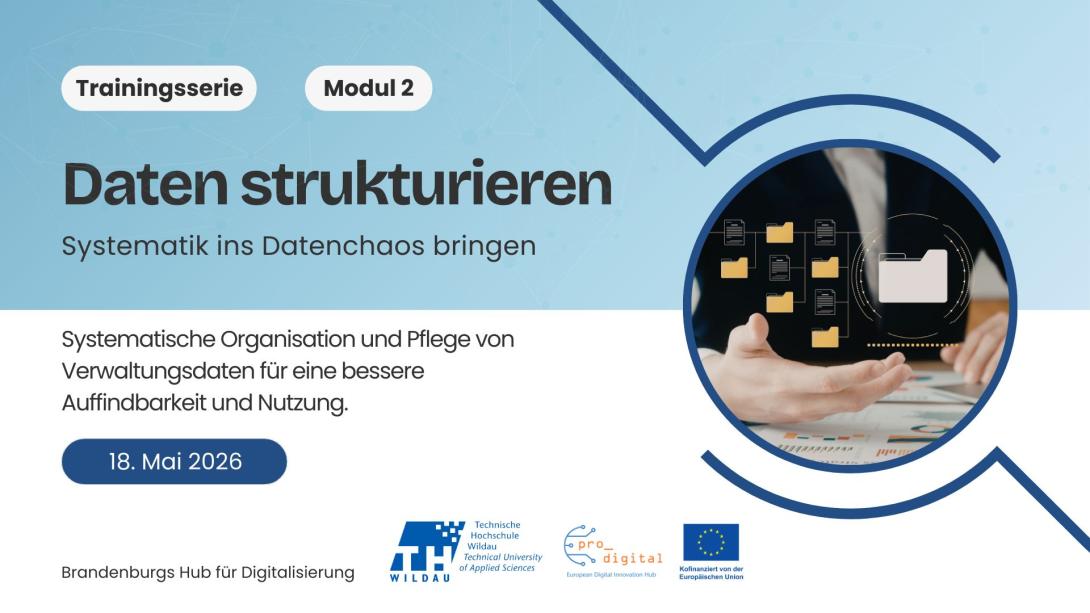 Flyer zur Veranstaltung Datenmanagement für die Verwaltung