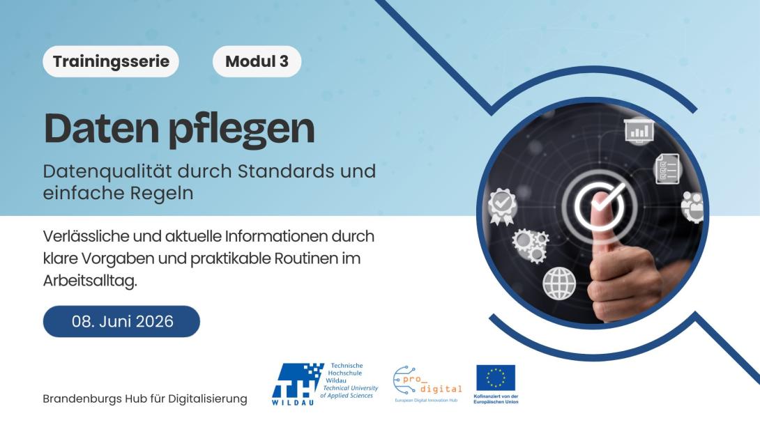 Flyer zur Veranstaltung Datenmanagement für die Verwaltung