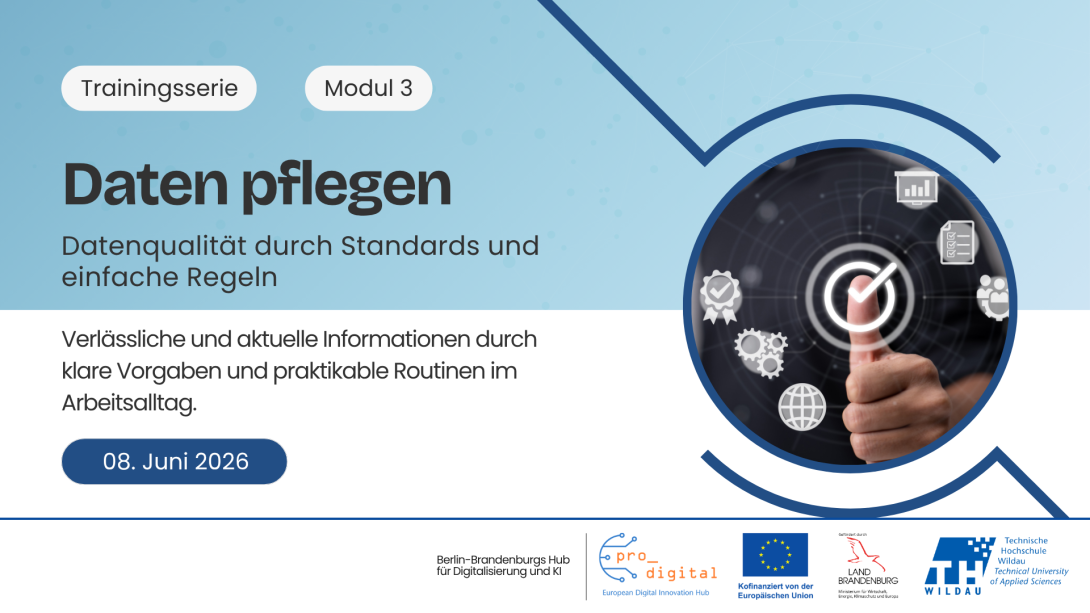 Flyer zur Veranstaltung Datenmanagement für die Verwaltung