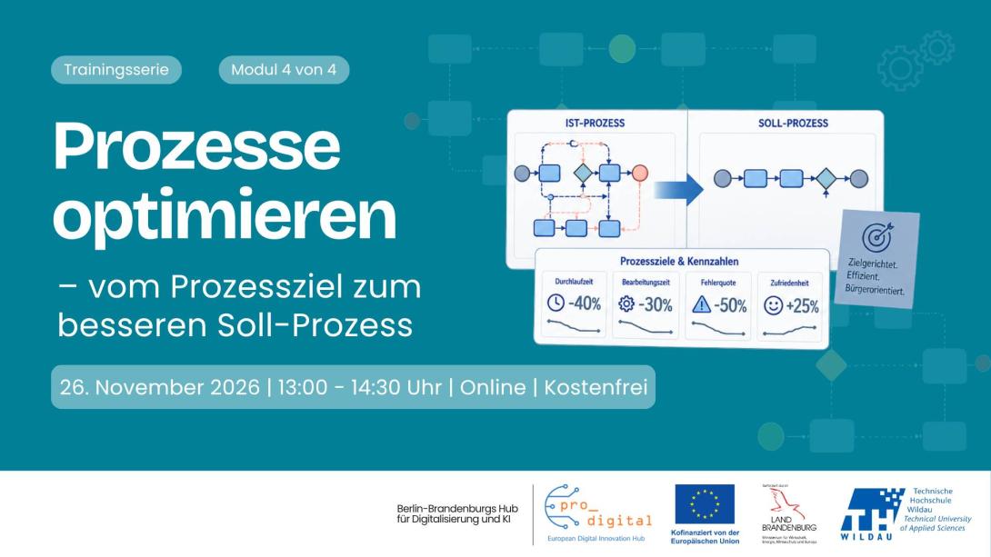 Flyer zur Veranstaltung - Prozesse optimieren - vom Prozessziel zum besseren Soll-Prozess