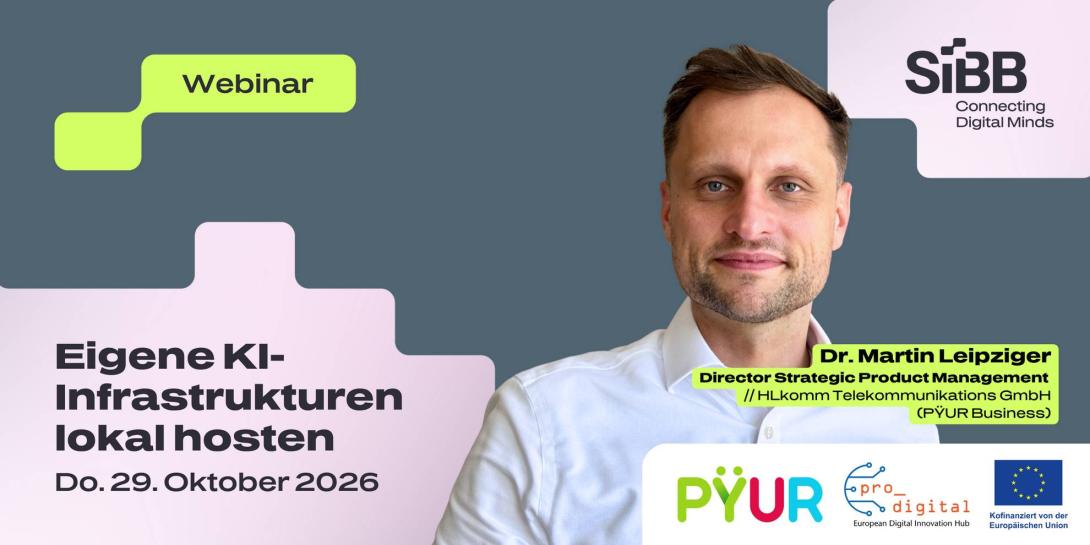Flyer zur Veranstaltung Eigene KI-Infrastrukturen lokal hosten